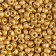 Miyuki rocailles kralen 8/0 - Duracoat matted galvanized gold 8-4202F